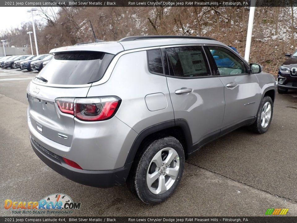 2021 Jeep Compass Latitude 4x4 Billet Silver Metallic / Black Photo #6