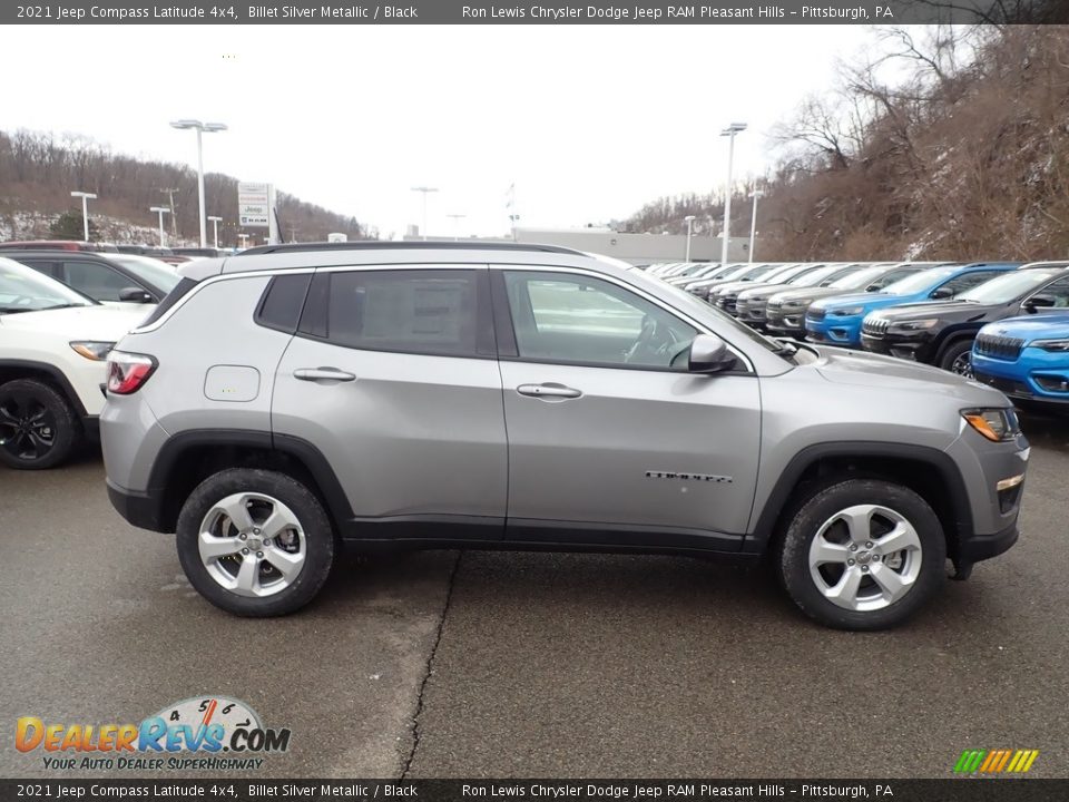 2021 Jeep Compass Latitude 4x4 Billet Silver Metallic / Black Photo #7