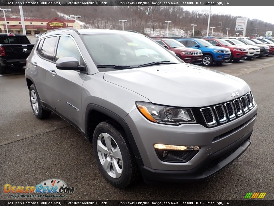 2021 Jeep Compass Latitude 4x4 Billet Silver Metallic / Black Photo #8
