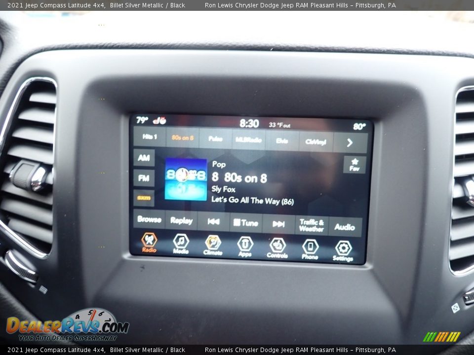 2021 Jeep Compass Latitude 4x4 Billet Silver Metallic / Black Photo #16