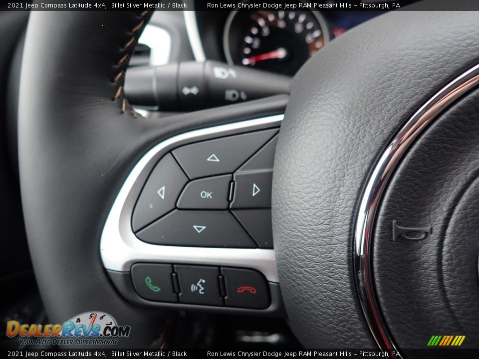 2021 Jeep Compass Latitude 4x4 Billet Silver Metallic / Black Photo #19