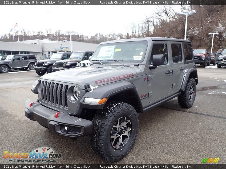 2021 Jeep Wrangler Unlimited Rubicon 4x4 Sting-Gray / Black Photo #1