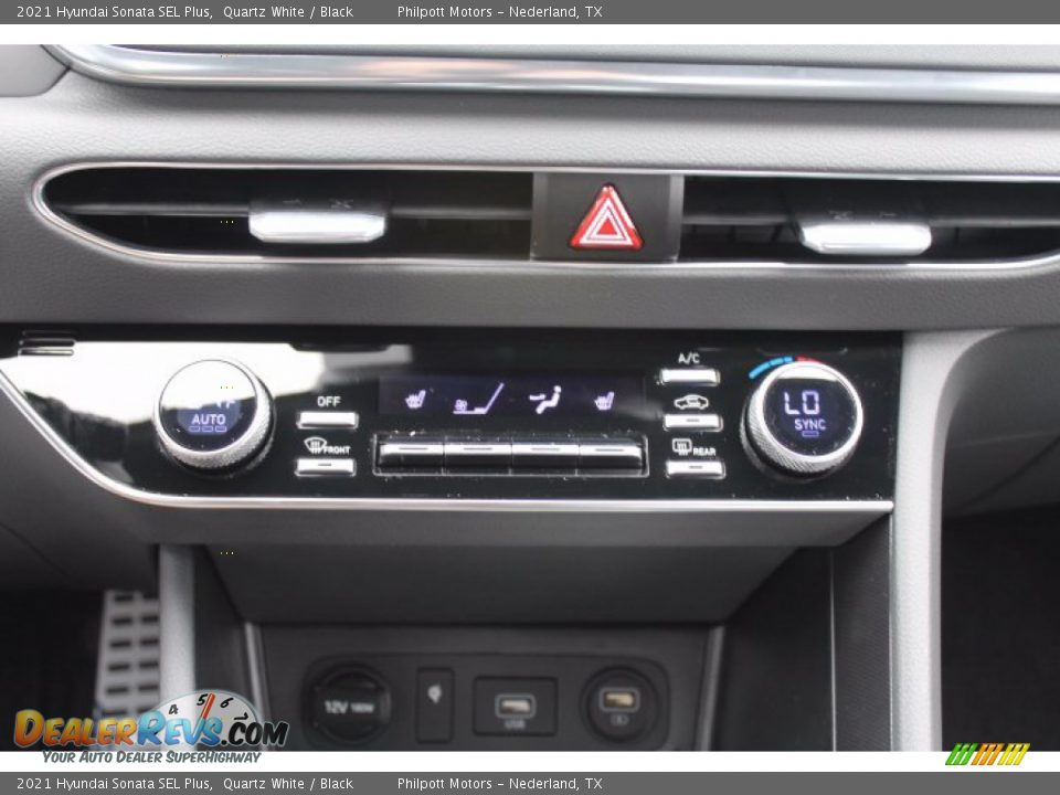 2021 Hyundai Sonata SEL Plus Quartz White / Black Photo #16