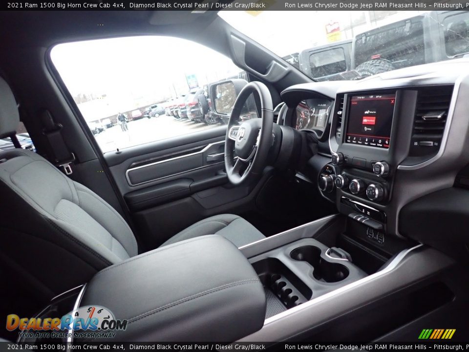 2021 Ram 1500 Big Horn Crew Cab 4x4 Diamond Black Crystal Pearl / Diesel Gray/Black Photo #11