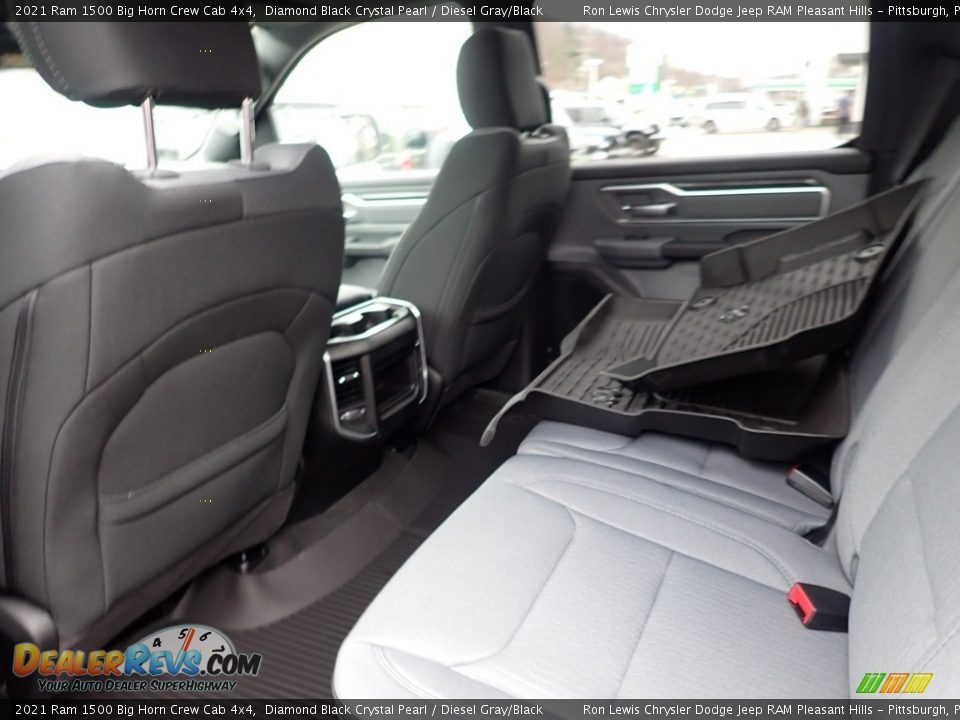 2021 Ram 1500 Big Horn Crew Cab 4x4 Diamond Black Crystal Pearl / Diesel Gray/Black Photo #12