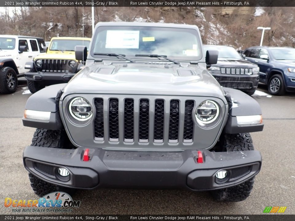 2021 Jeep Wrangler Unlimited Rubicon 4x4 Sting-Gray / Black Photo #8