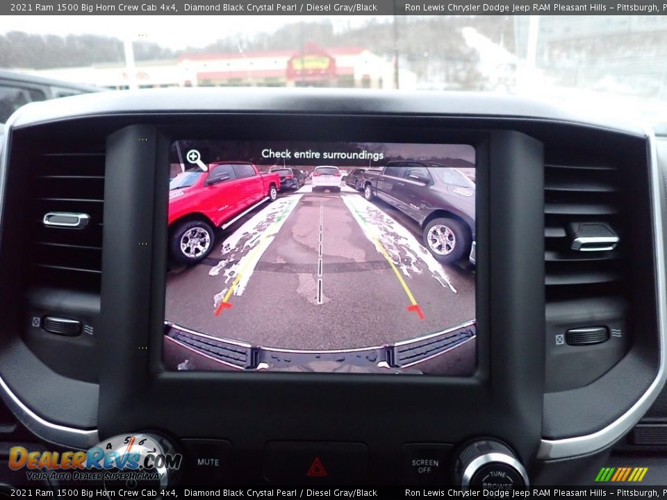 2021 Ram 1500 Big Horn Crew Cab 4x4 Diamond Black Crystal Pearl / Diesel Gray/Black Photo #18