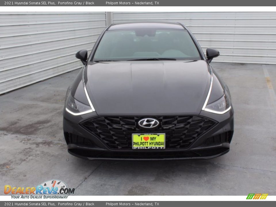 2021 Hyundai Sonata SEL Plus Portofino Gray / Black Photo #3