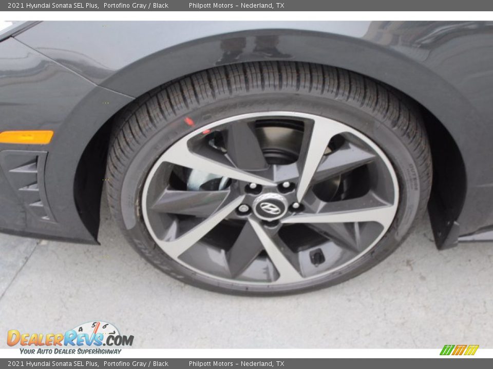 2021 Hyundai Sonata SEL Plus Portofino Gray / Black Photo #5