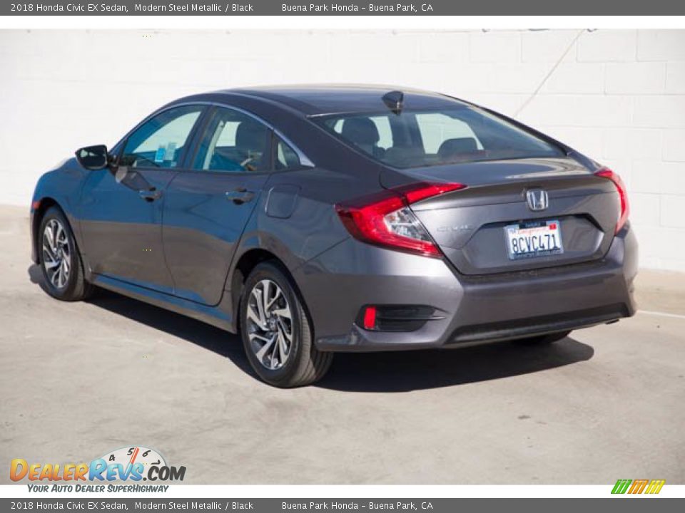 2018 Honda Civic EX Sedan Modern Steel Metallic / Black Photo #2