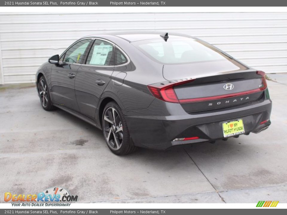 2021 Hyundai Sonata SEL Plus Portofino Gray / Black Photo #6