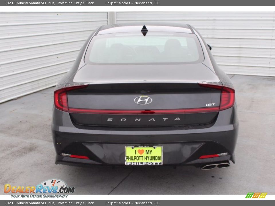 2021 Hyundai Sonata SEL Plus Portofino Gray / Black Photo #7