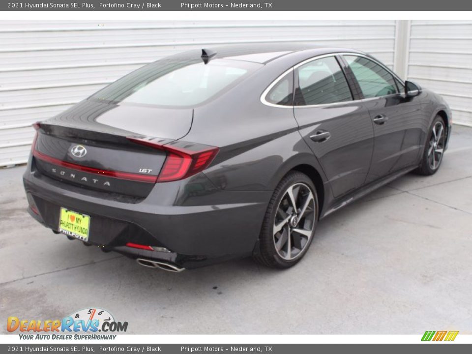 2021 Hyundai Sonata SEL Plus Portofino Gray / Black Photo #8