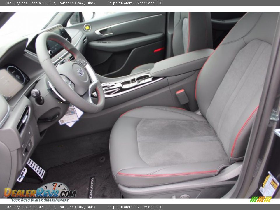 2021 Hyundai Sonata SEL Plus Portofino Gray / Black Photo #10