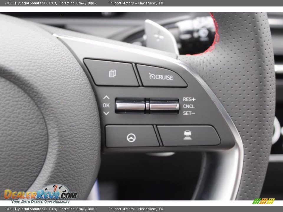 2021 Hyundai Sonata SEL Plus Portofino Gray / Black Photo #12