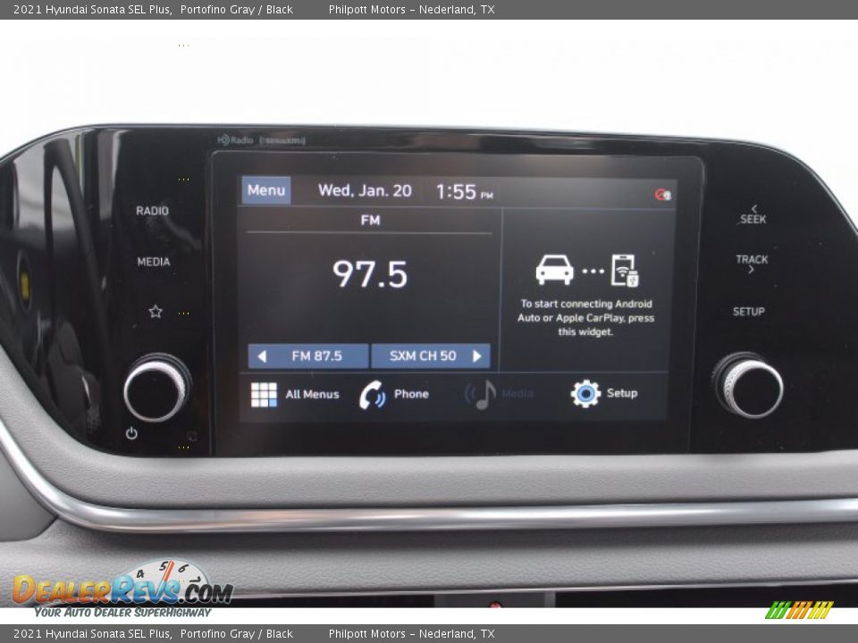 2021 Hyundai Sonata SEL Plus Portofino Gray / Black Photo #15