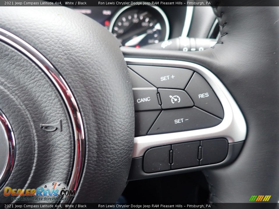 2021 Jeep Compass Latitude 4x4 White / Black Photo #16