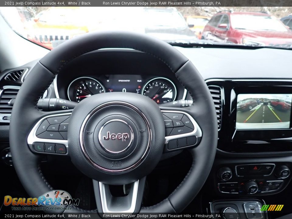 2021 Jeep Compass Latitude 4x4 White / Black Photo #20