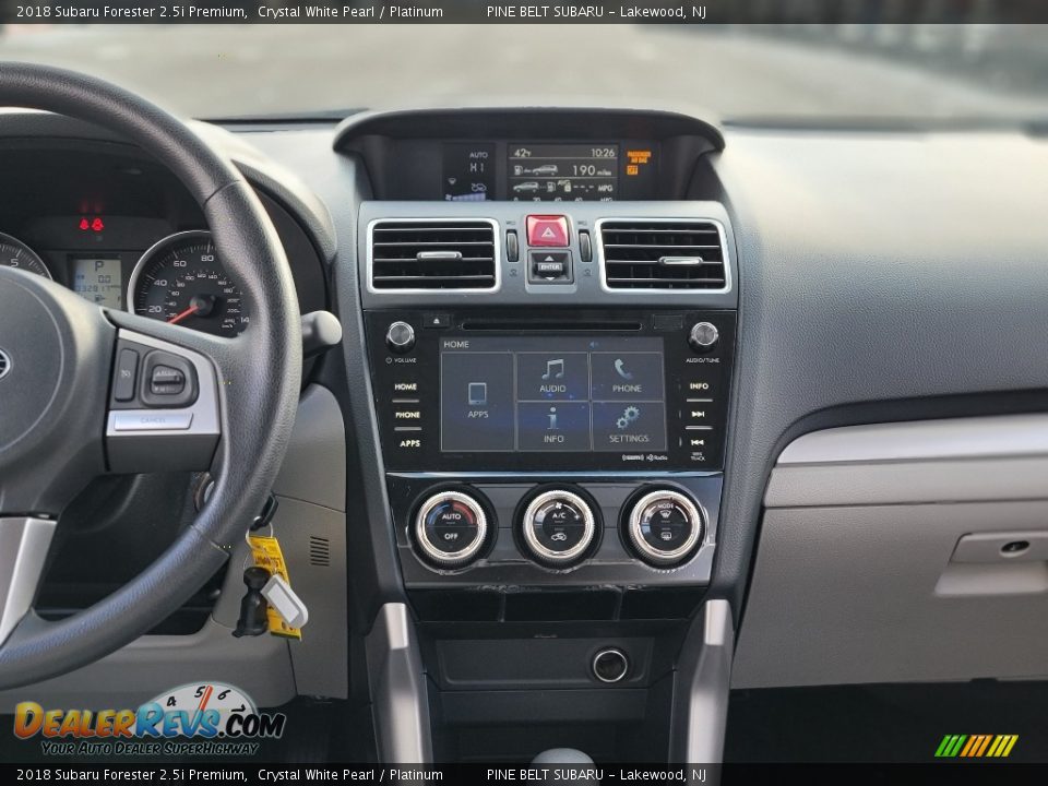 2018 Subaru Forester 2.5i Premium Crystal White Pearl / Platinum Photo #4