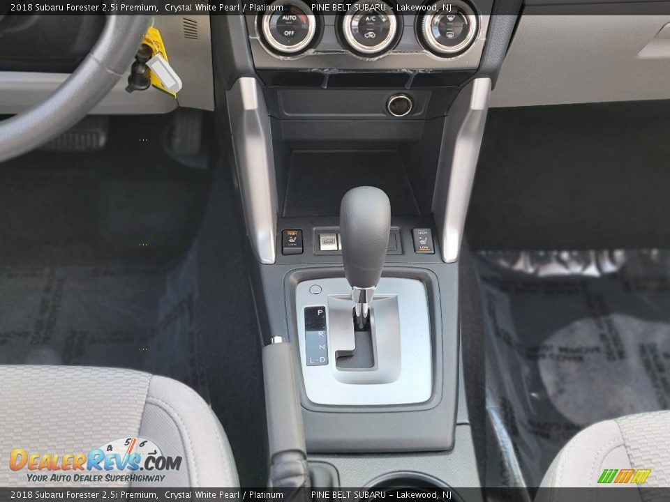 2018 Subaru Forester 2.5i Premium Crystal White Pearl / Platinum Photo #7