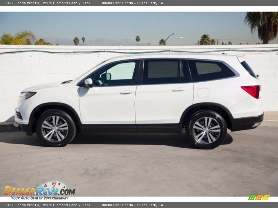 2017 Honda Pilot EX White Diamond Pearl / Black Photo #8