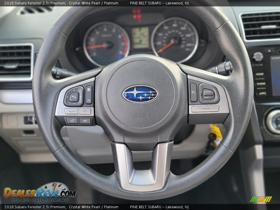 2018 Subaru Forester 2.5i Premium Crystal White Pearl / Platinum Photo #9