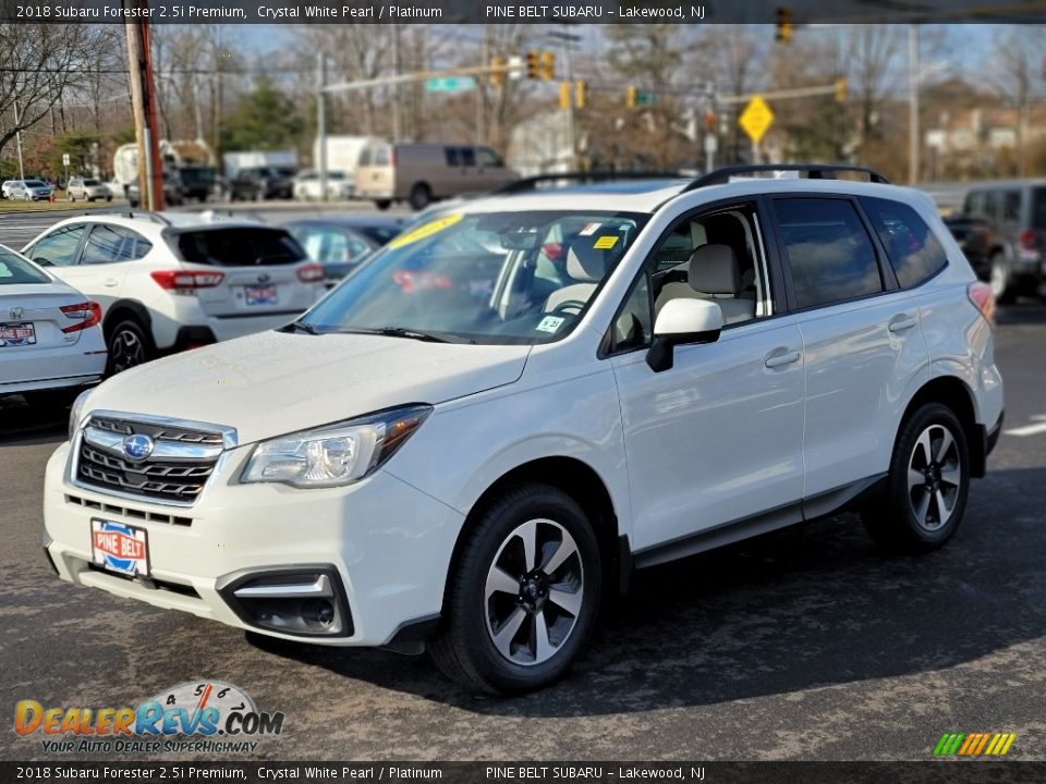2018 Subaru Forester 2.5i Premium Crystal White Pearl / Platinum Photo #12