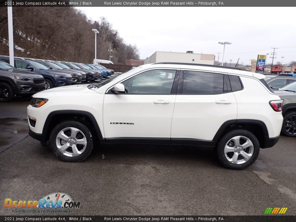 2021 Jeep Compass Latitude 4x4 White / Black Photo #9