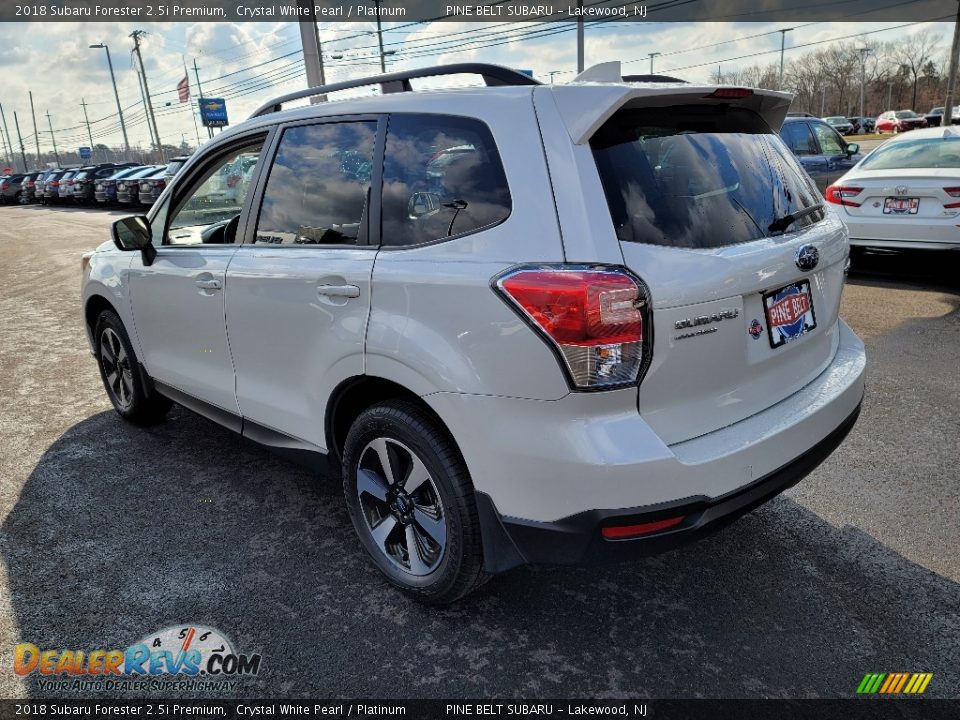 2018 Subaru Forester 2.5i Premium Crystal White Pearl / Platinum Photo #15