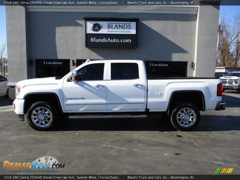 2016 GMC Sierra 2500HD Denali Crew Cab 4x4 Summit White / Cocoa/Dune Photo #1