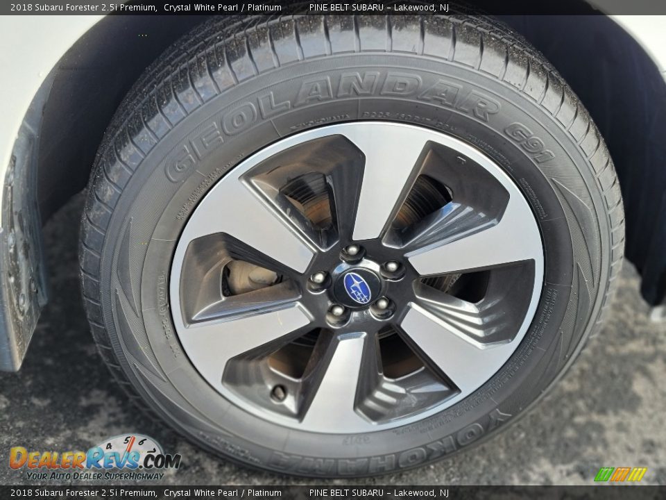 2018 Subaru Forester 2.5i Premium Crystal White Pearl / Platinum Photo #19