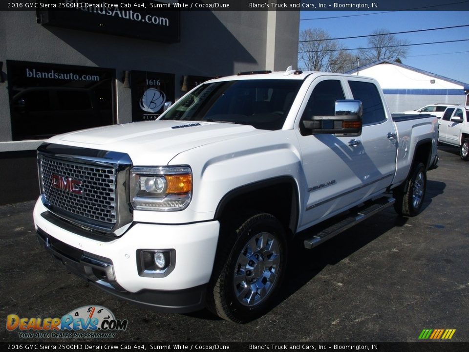 2016 GMC Sierra 2500HD Denali Crew Cab 4x4 Summit White / Cocoa/Dune Photo #2