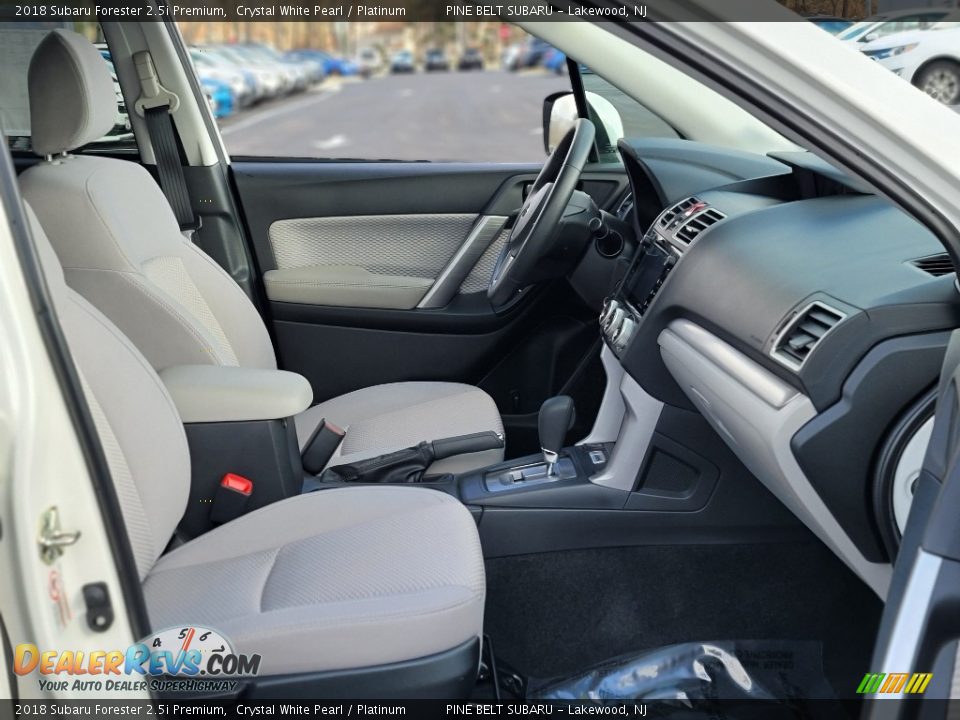 2018 Subaru Forester 2.5i Premium Crystal White Pearl / Platinum Photo #22