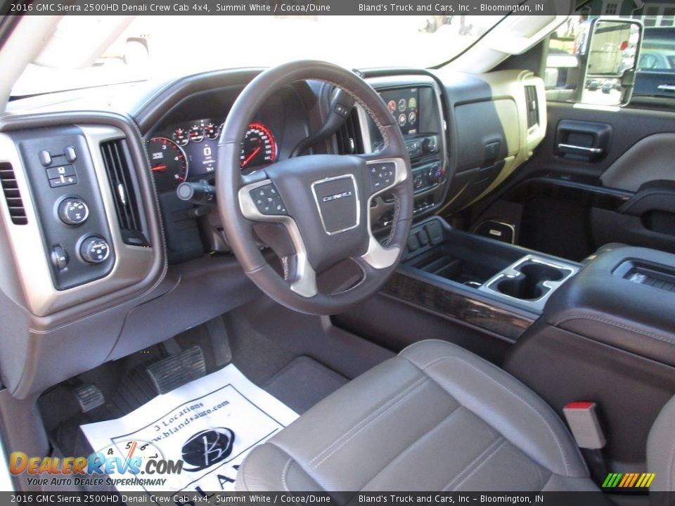 Front Seat of 2016 GMC Sierra 2500HD Denali Crew Cab 4x4 Photo #6