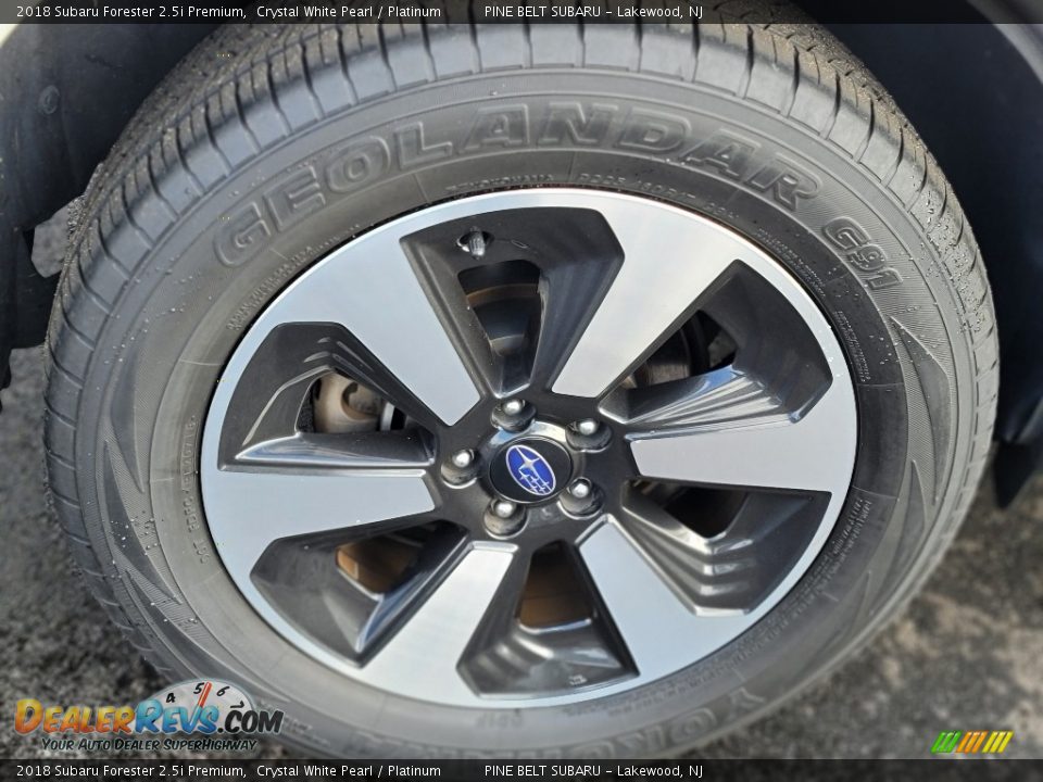 2018 Subaru Forester 2.5i Premium Crystal White Pearl / Platinum Photo #25
