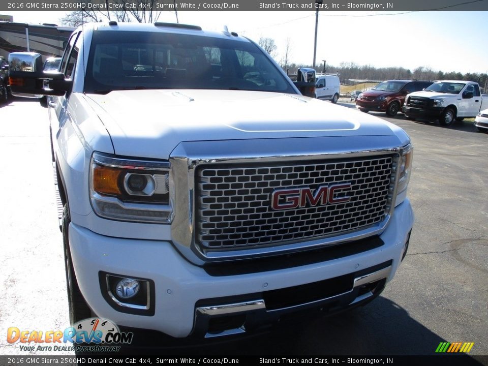 2016 GMC Sierra 2500HD Denali Crew Cab 4x4 Summit White / Cocoa/Dune Photo #36