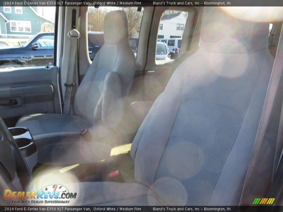 2014 Ford E-Series Van E350 XLT Passenger Van Oxford White / Medium Flint Photo #7