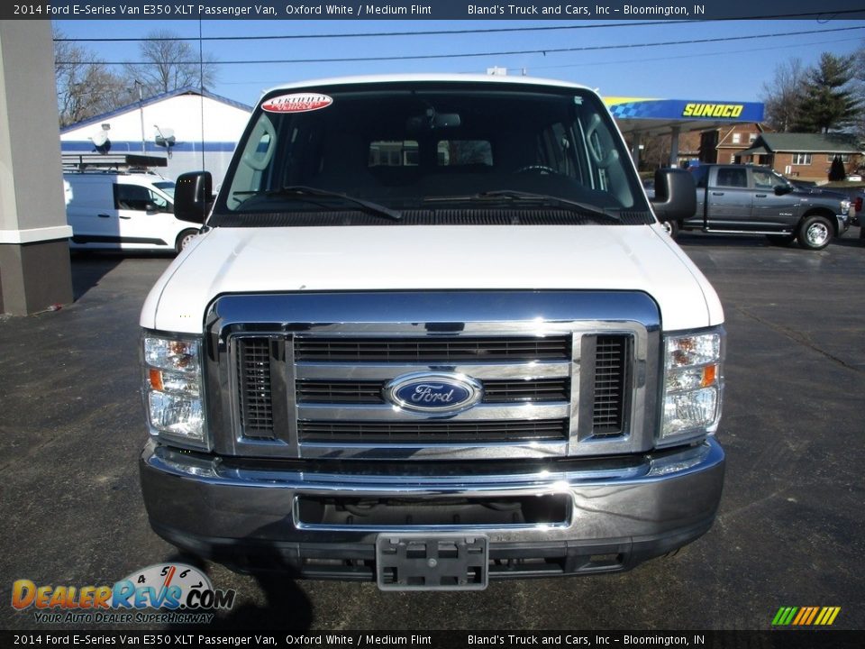 2014 Ford E-Series Van E350 XLT Passenger Van Oxford White / Medium Flint Photo #25