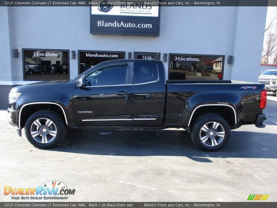 2015 Chevrolet Colorado LT Extended Cab 4WD Black / Jet Black/Dark Ash Photo #1