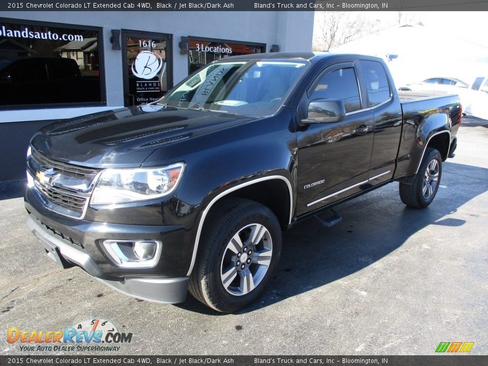 2015 Chevrolet Colorado LT Extended Cab 4WD Black / Jet Black/Dark Ash Photo #2