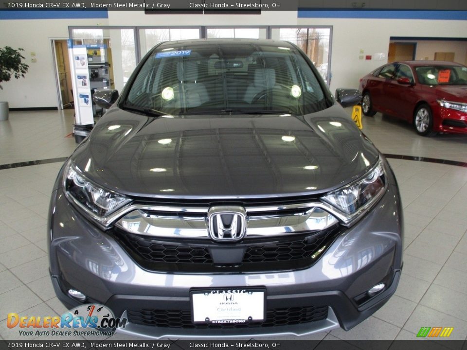2019 Honda CR-V EX AWD Modern Steel Metallic / Gray Photo #2