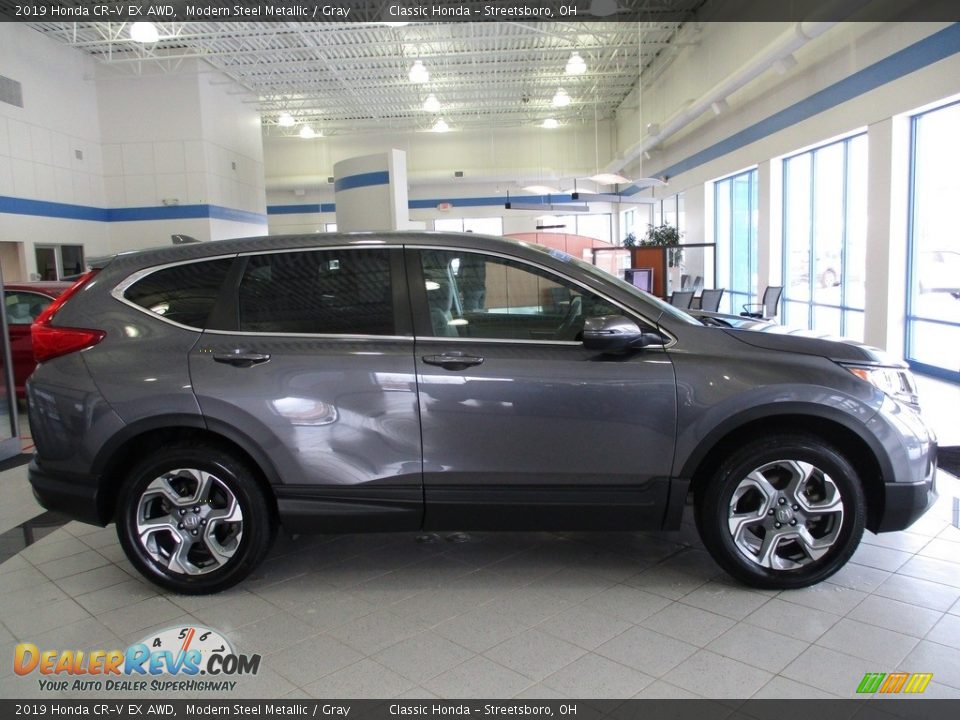 2019 Honda CR-V EX AWD Modern Steel Metallic / Gray Photo #4