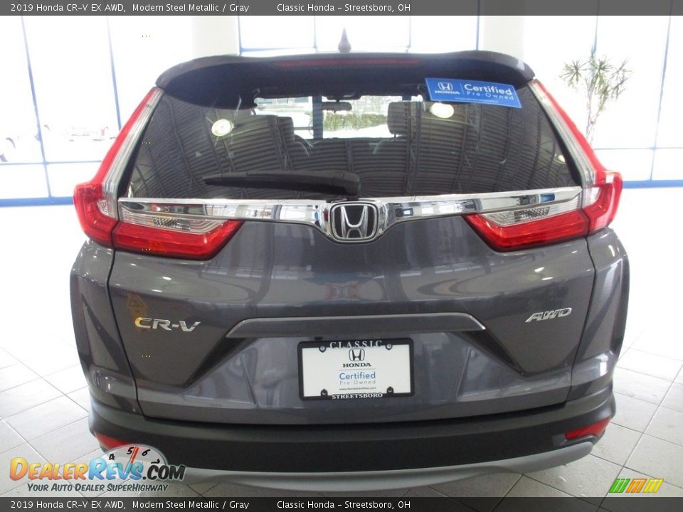 2019 Honda CR-V EX AWD Modern Steel Metallic / Gray Photo #8