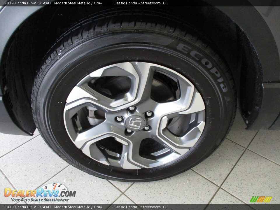2019 Honda CR-V EX AWD Modern Steel Metallic / Gray Photo #12