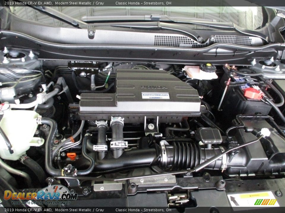 2019 Honda CR-V EX AWD Modern Steel Metallic / Gray Photo #13