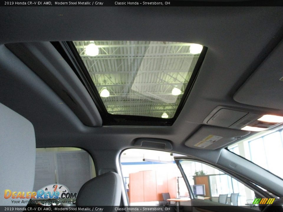 2019 Honda CR-V EX AWD Modern Steel Metallic / Gray Photo #17