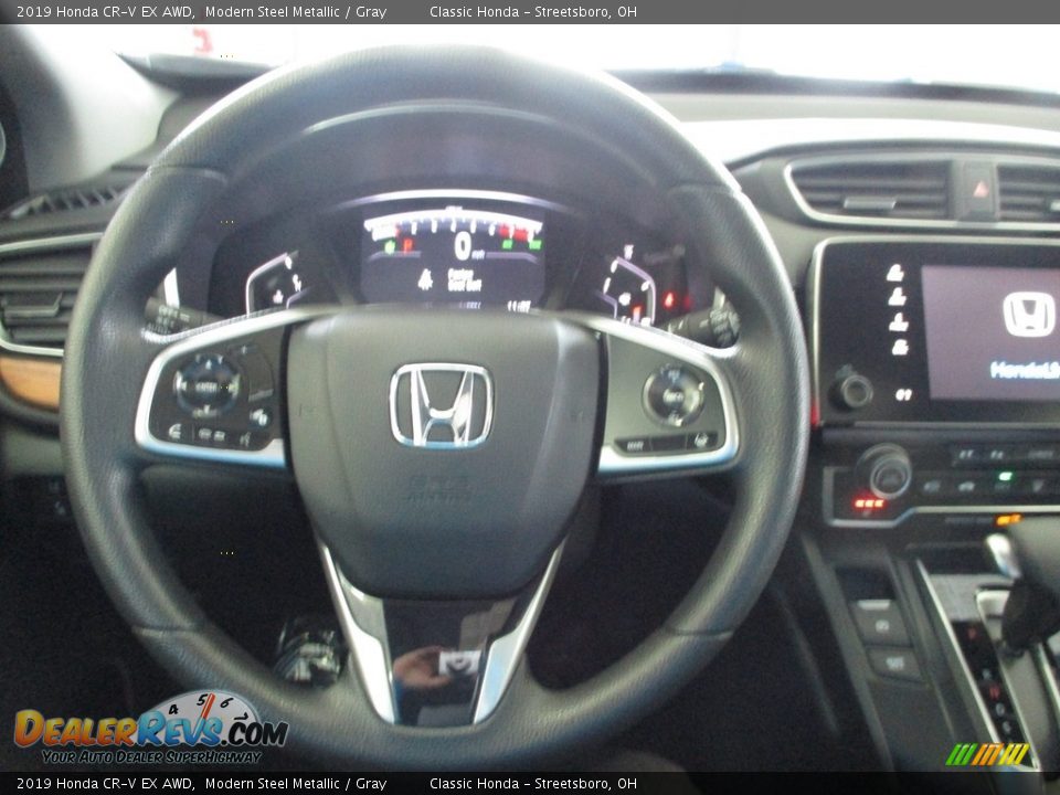 2019 Honda CR-V EX AWD Modern Steel Metallic / Gray Photo #31