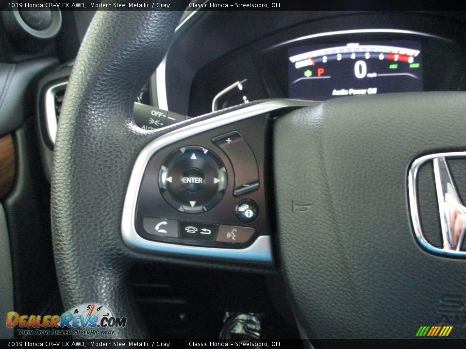 2019 Honda CR-V EX AWD Modern Steel Metallic / Gray Photo #32