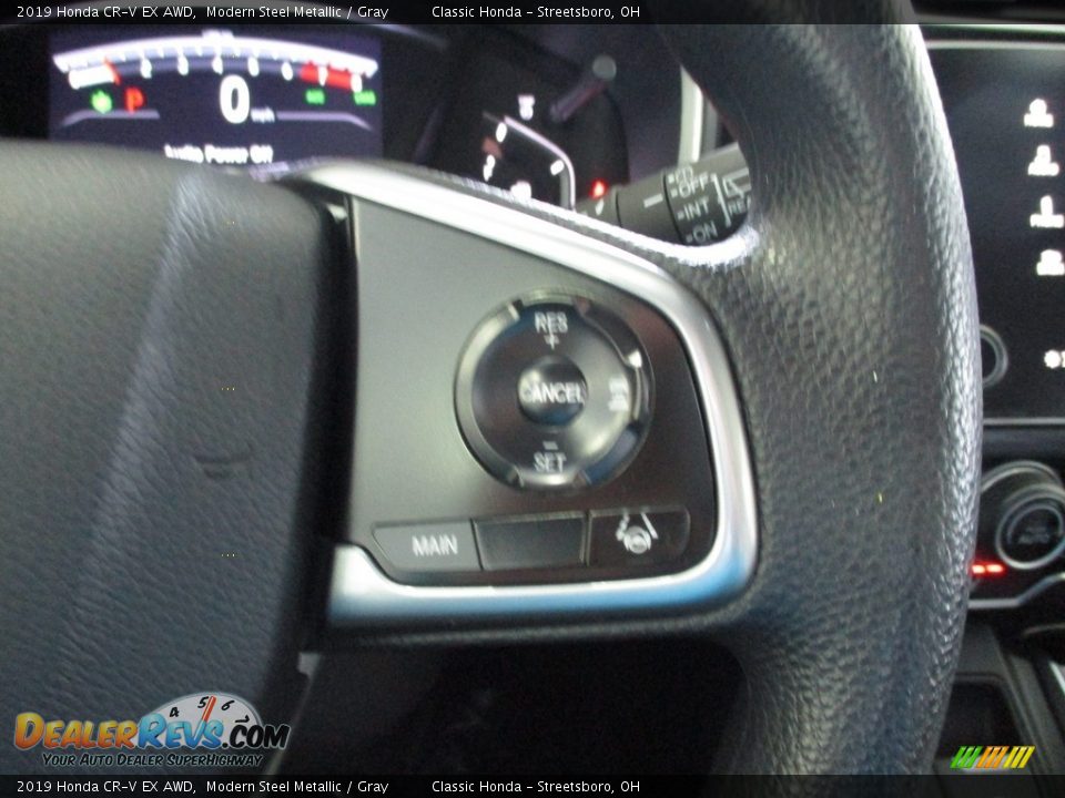 2019 Honda CR-V EX AWD Modern Steel Metallic / Gray Photo #33