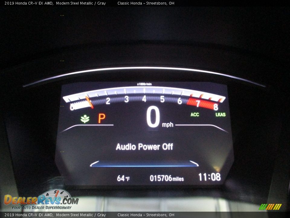 2019 Honda CR-V EX AWD Modern Steel Metallic / Gray Photo #34